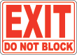 Manufacturers Exporters and Wholesale Suppliers of Do Not Block Door Signs AMRITSAR Punjab